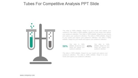 Tubes For Competitive Analysis Ppt Slide