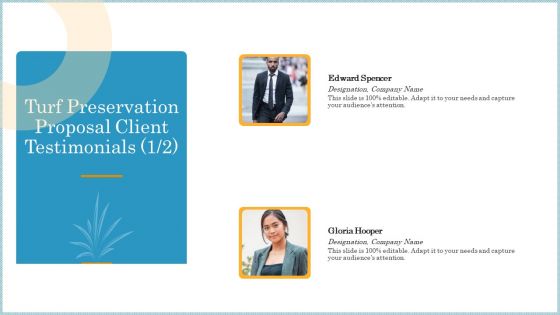 Turf Preservation Proposal Client Testimonials Designation Ppt Inspiration Microsoft PDF Turf Preservation Proposal Client Testimonials Designation Ppt Inspiration Microsoft PDF