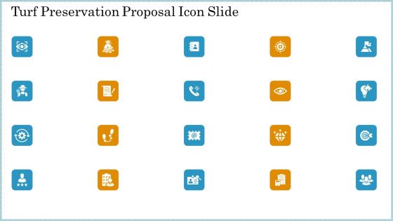 Turf Preservation Proposal Icon Slide Ppt Visual Aids Summary PDF