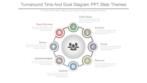 Turnaround Time And Goal Diagram Ppt Slide Themes