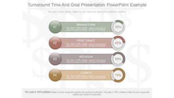 Turnaround Time And Goal Presentation Powerpoint Example