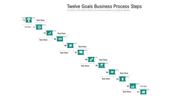 Twelve Goals Business Process Steps Ppt PowerPoint Presentation Gallery Elements PDF Twelve Goals Business Process Steps Ppt PowerPoint Presentation Gallery Elements PDF