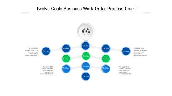 Twelve Goals Business Work Order Process Chart Ppt PowerPoint Presentation Gallery Summary PDF