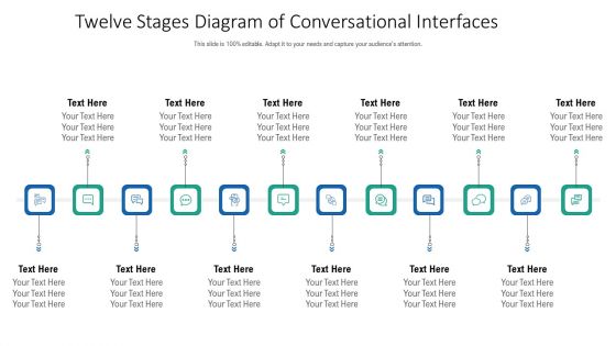 Twelve Stages Diagram Of Conversational Interfaces Ppt PowerPoint Presentation File Influencers PDF