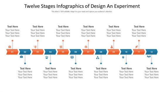 Twelve Stages Infographics Of Design An Experiment Ppt PowerPoint Presentation Gallery Slides PDF