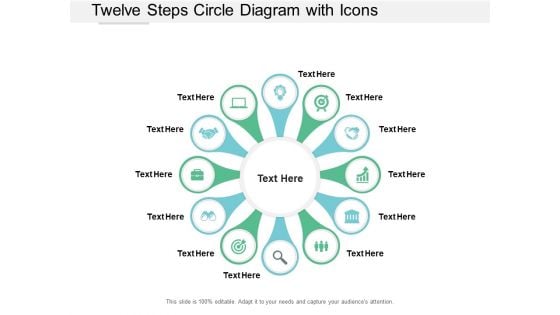 Twelve Steps Circle Diagram With Icons Ppt PowerPoint Presentation Professional Maker