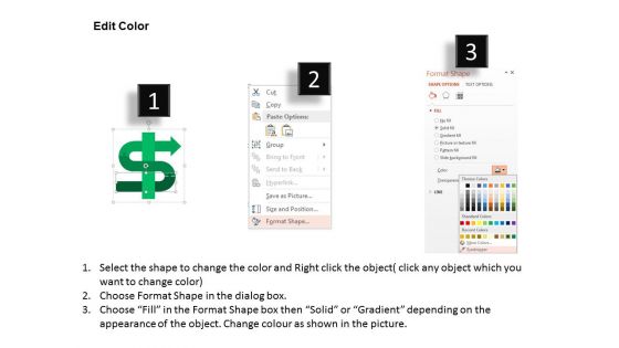 Twisted Arrows With Financial Process Icons Powerpoint Template