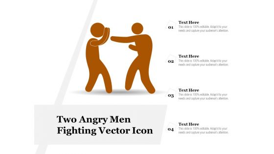 Two Angry Men Fighting Vector Icon Ppt PowerPoint Presentation File Model PDF
