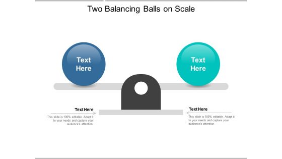 Two Balancing Balls On Scale Ppt Powerpoint Presentation Show Background Image