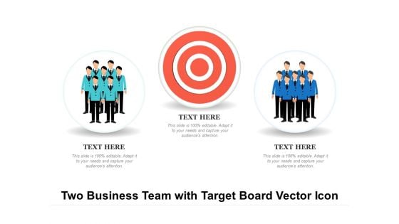 Two Business Team With Target Board Vector Icon Ppt PowerPoint Presentation File Example PDF