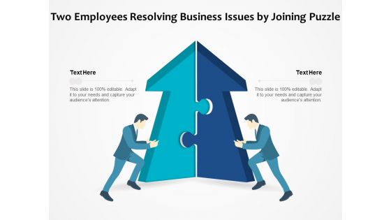 Two Employees Resolving Business Issues By Joining Puzzle Ppt PowerPoint Presentation File Graphics PDF Two Employees Resolving Business Issues By Joining Puzzle Ppt PowerPoint Presentation File Graphics PDF