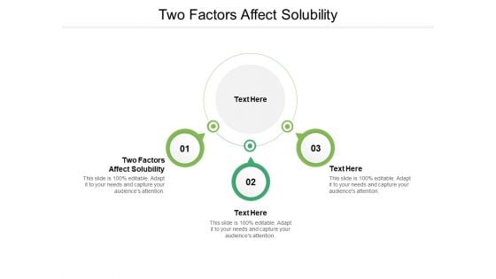 Two Factors Affect Solubility Ppt PowerPoint Presentation Gallery Slides Cpb Pdf