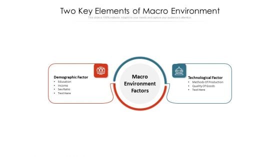 Two Key Elements Of Macro Environment Ppt PowerPoint Presentation Gallery Deck PDF