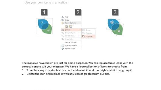 Two Layered Venn Diagram With Icons Powerpoint Slides