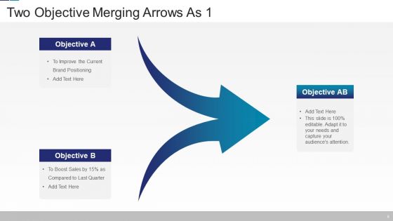 Two Merging Arrows Ppt PowerPoint Presentation Complete Deck With Slides