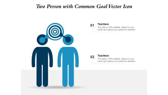 Two Person With Common Goal Vector Icon Ppt PowerPoint Presentation Inspiration Designs Download PDF