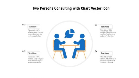 Two Persons Consulting With Chart Vector Icon Ppt PowerPoint Presentation Inspiration Mockup PDF