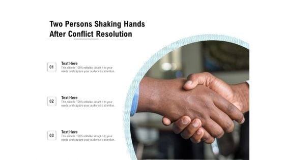 Two Persons Shaking Hands After Conflict Resolution Ppt PowerPoint Presentation Outline Example Introduction PDF