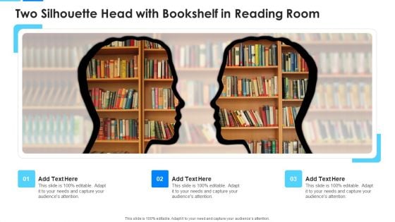 Two Silhouette Head With Bookshelf In Reading Room Information PDF