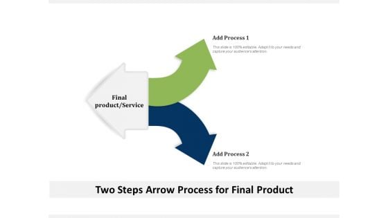 Two Steps Arrow Process For Final Product Ppt PowerPoint Presentation File Professional PDF