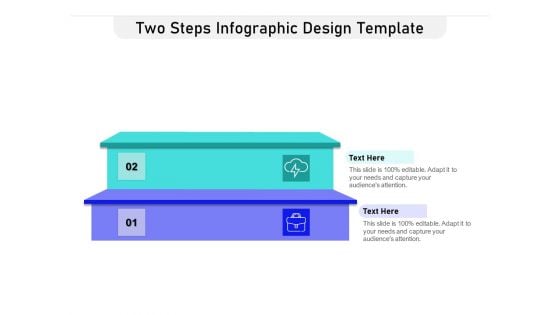 Two Steps Infographic Design Template Ppt PowerPoint Presentation Gallery Background Images PDF