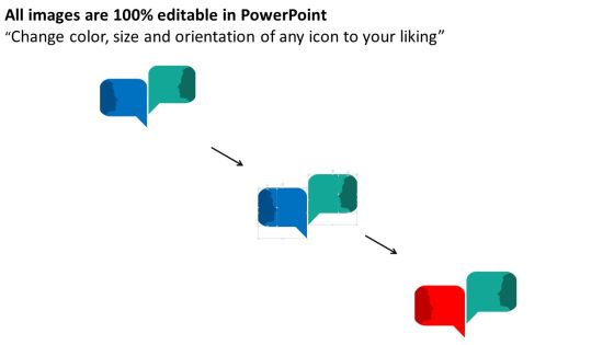 Two Way Communication Strategy Diagram Powerpoint Template Slide02