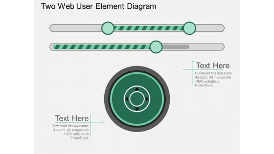 Two Web User Element Diagram Powerpoint Template