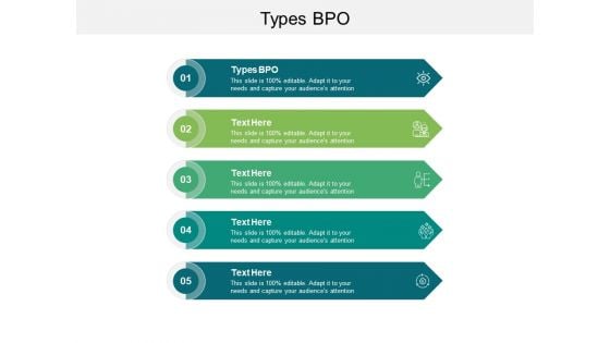 Types BPO Ppt PowerPoint Presentation Styles Layout Cpb