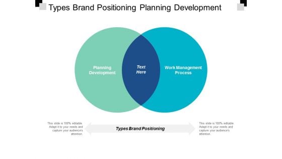 Types Brand Positioning Planning Development Work Management Process Ppt PowerPoint Presentation Outline Example