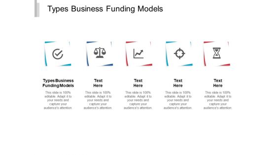 Types Business Funding Models Ppt PowerPoint Presentation Pictures Information Cpb