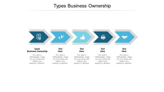 Types Business Ownership Ppt PowerPoint Presentation Summary Infographic Template Cpb