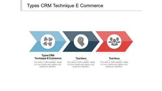 Types CRM Technique E Commerce Ppt PowerPoint Presentation Infographic Template Infographic Template Cpb