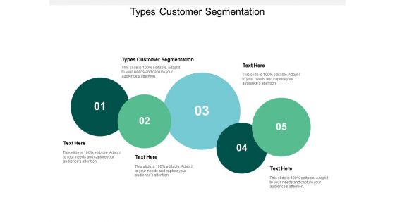 Types Customer Segmentation Ppt PowerPoint Presentation Layouts Deck Cpb