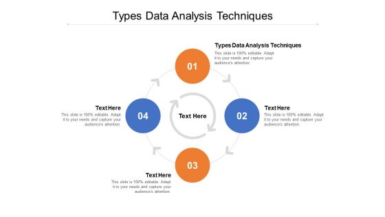 Types Data Analysis Techniques Ppt PowerPoint Presentation Styles Gallery Cpb