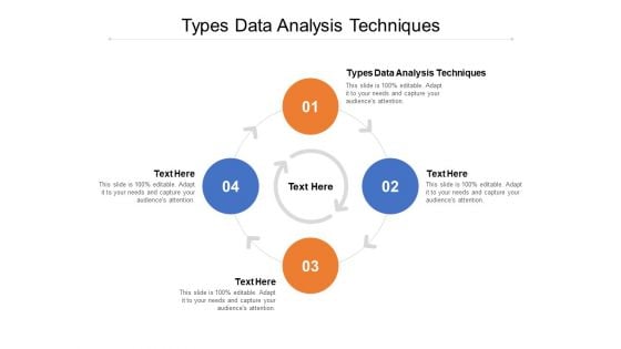 Types Data Analysis Techniques Ppt PowerPoint Presentation Styles Gallery Cpb