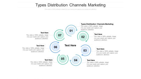 Types Distribution Channels Marketing Ppt PowerPoint Presentation Icon Example Cpb