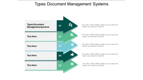 Types Document Management Systems Ppt PowerPoint Presentation Model Information Cpb