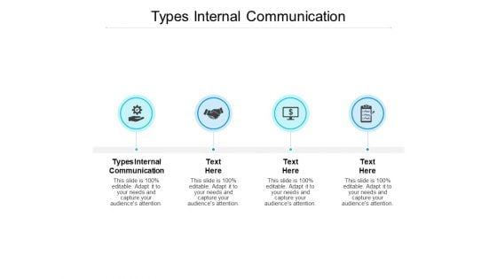 Types Internal Communication Ppt PowerPoint Presentation Pictures Templates Cpb