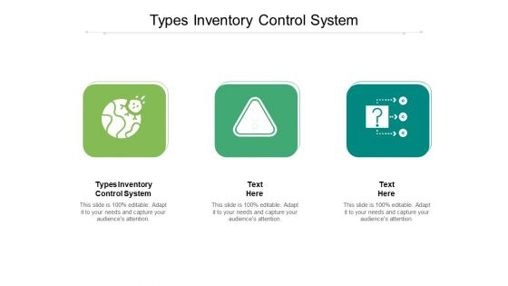 Types Inventory Control System Ppt PowerPoint Presentation Outline Influencers Cpb Pdf