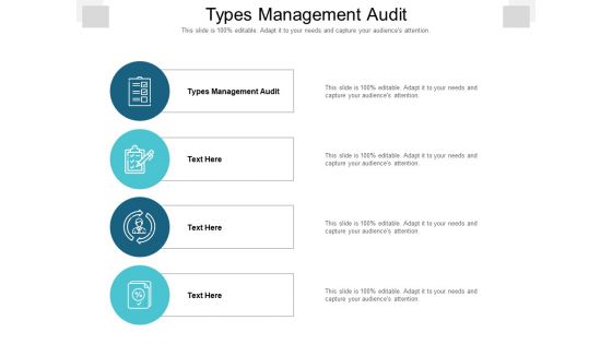 Types Management Audit Ppt PowerPoint Presentation Icon Slides Cpb Pdf