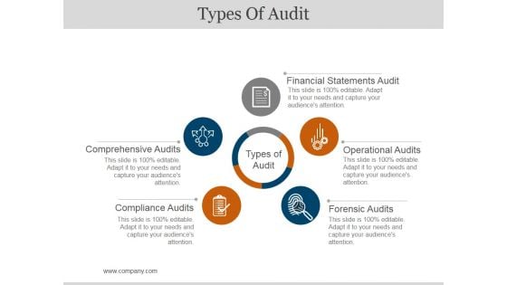 Types Of Audit Ppt PowerPoint Presentation Icon Influencers