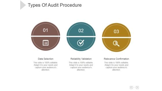 Types Of Audit Procedure Ppt PowerPoint Presentation Background Designs