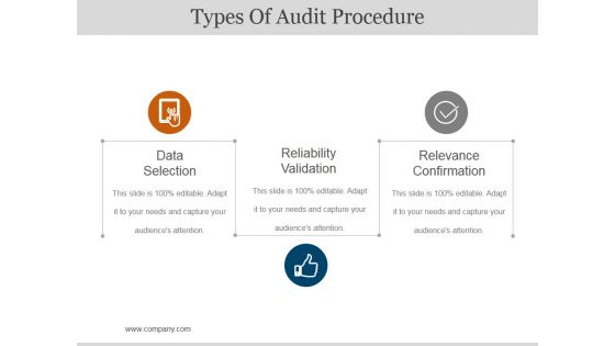 Types Of Audit Procedure Ppt PowerPoint Presentation Pictures