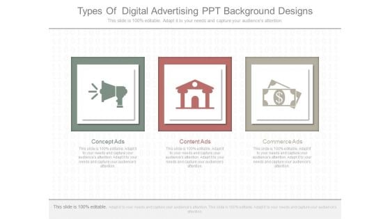 Types Of Digital Advertising Ppt Background Designs