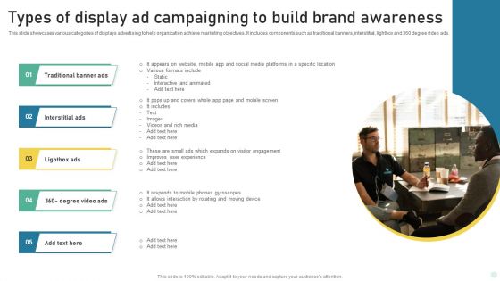 Types Of Display Ad Campaigning To Build Brand Awareness Inspiration PDF