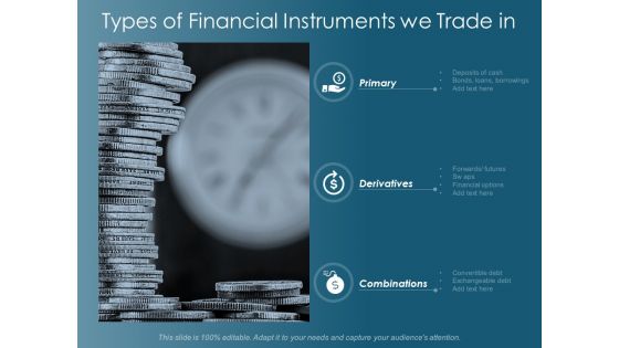 Types Of Financial Instruments We Trade In Ppt Powerpoint Presentation Styles Design Inspiration