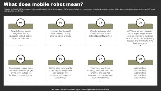 Types Of Independent Robotic System What Does Mobile Robot Mean Professional PDF