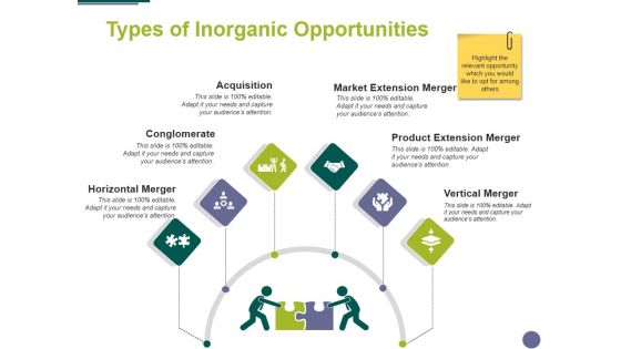 Types Of Inorganic Opportunities Template 1 Ppt PowerPoint Presentation Outline Themes