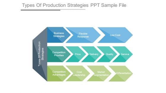 Types Of Production Strategies Ppt Sample File