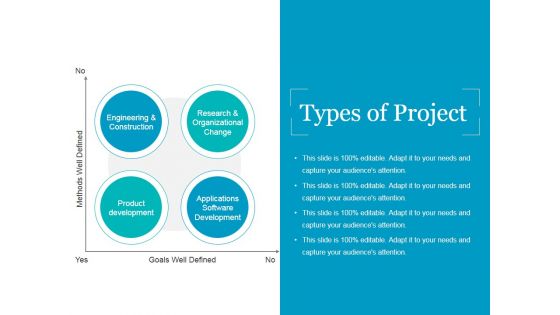 Types Of Project Ppt PowerPoint Presentation Infographic Template Portfolio